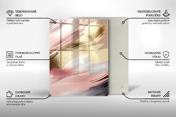 Kryt na indukčnú dosku Pastelové škvrny