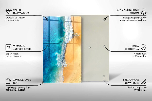 Kryt na indukčnú dosku Pláž a more