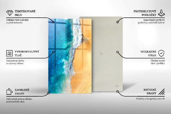 Kryt na indukčnú dosku Pláž a more