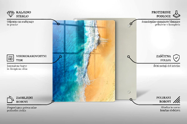 Kryt na indukčnú dosku Pláž a more