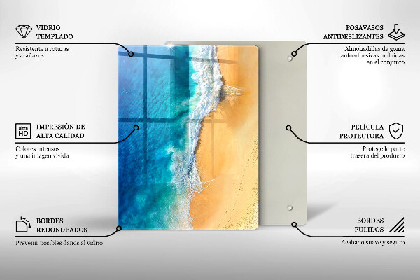 Kryt na indukčnú dosku Pláž a more