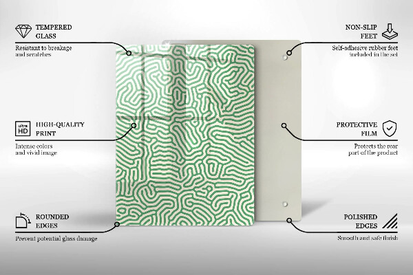 Kryt na sporák Abstraktné línie