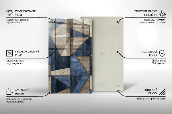 Kryt na indukčnú dosku Geometrická abstrakcia