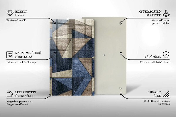 Kryt na indukčnú dosku Geometrická abstrakcia