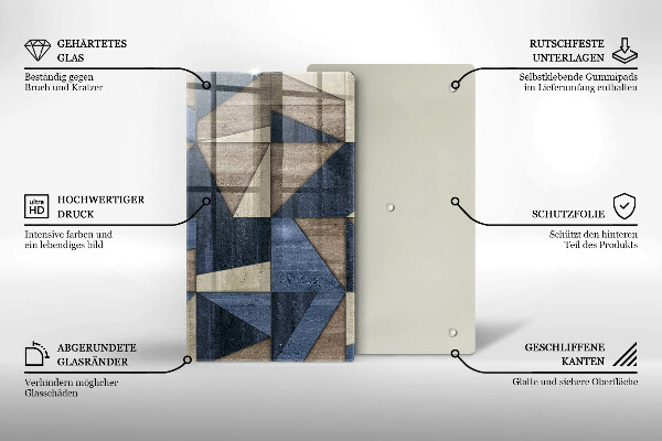 Kryt na indukčnú dosku Geometrická abstrakcia