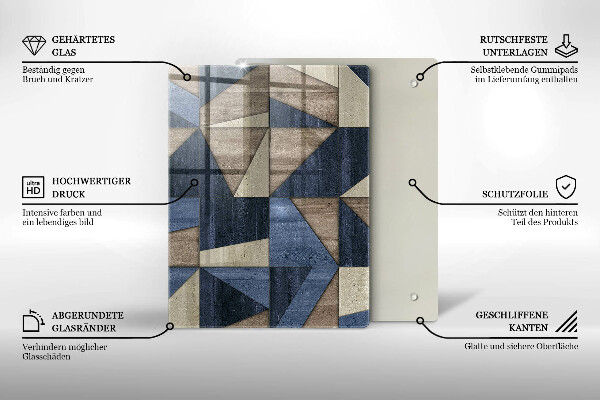 Kryt na indukčnú dosku Geometrická abstrakcia