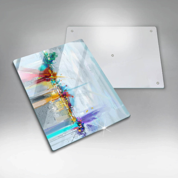 Kryt na indukčnú dosku Maľovaná abstrakcia