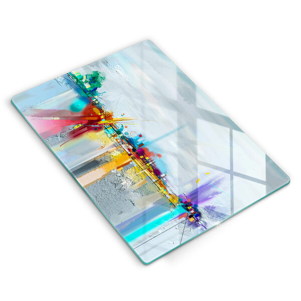 Kryt na indukčnú dosku Maľovaná abstrakcia