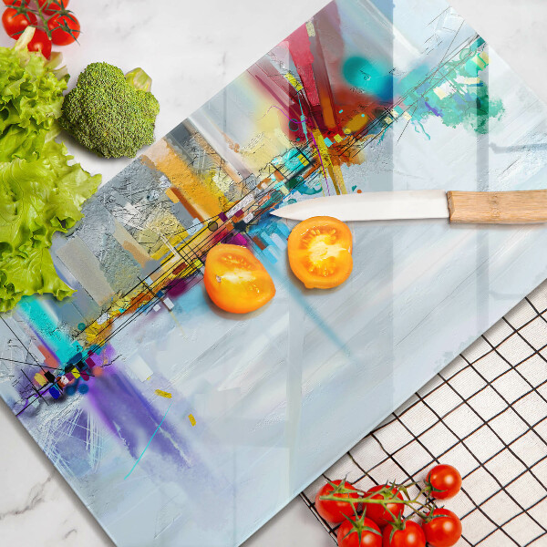 Kryt na indukčnú dosku Maľovaná abstrakcia