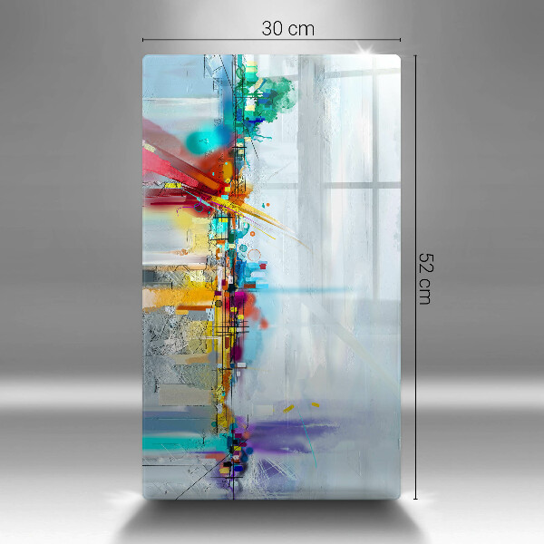 Kryt na indukčnú dosku Maľovaná abstrakcia