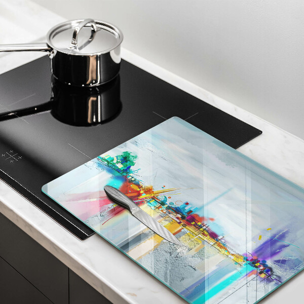 Kryt na indukčnú dosku Maľovaná abstrakcia
