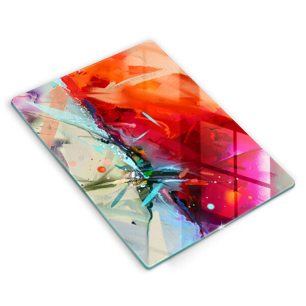 Kryt na indukčnú dosku Maľovaná abstrakcia