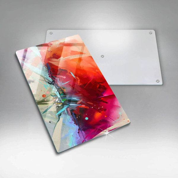 Kryt na indukčnú dosku Maľovaná abstrakcia