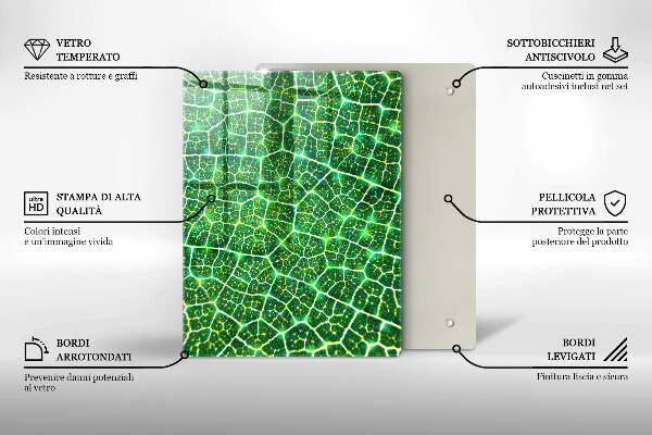Kryt na indukčnú dosku Štruktúra listu