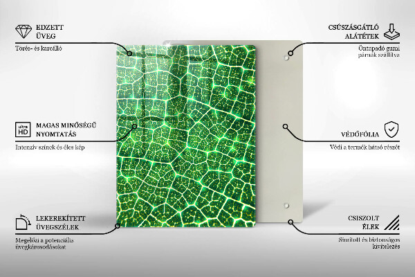Kryt na indukčnú dosku Štruktúra listu