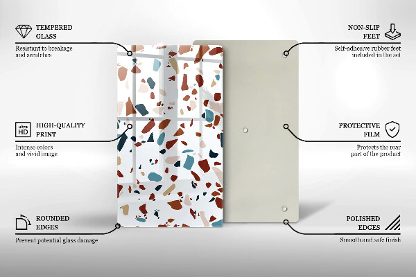 Kryt na indukčnú dosku Dekoratívny kameň