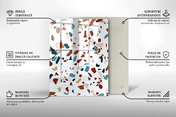 Kryt na indukčnú dosku Dekoratívny kameň