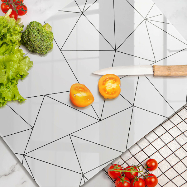 Kryt na sporák Biele trojuholníky