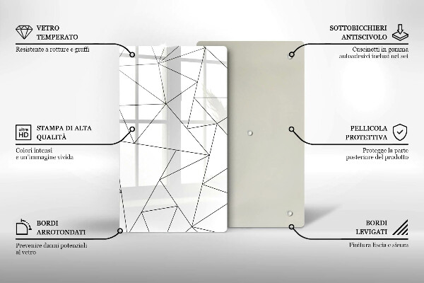 Kryt na sporák Biele trojuholníky