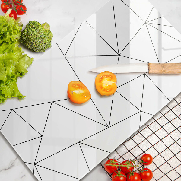 Kryt na sporák Biele trojuholníky