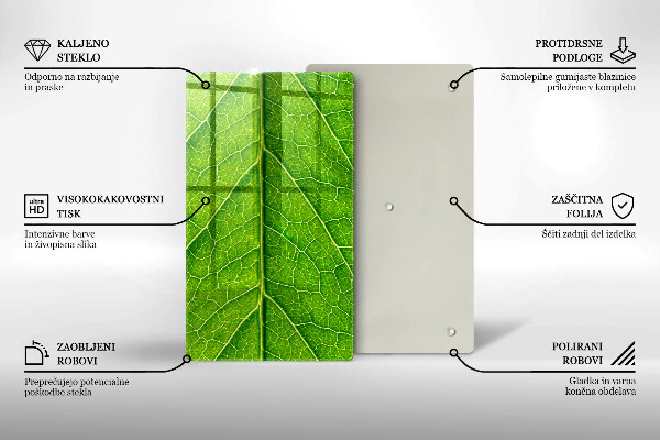Kryt na sporák Prírodné žilky listov