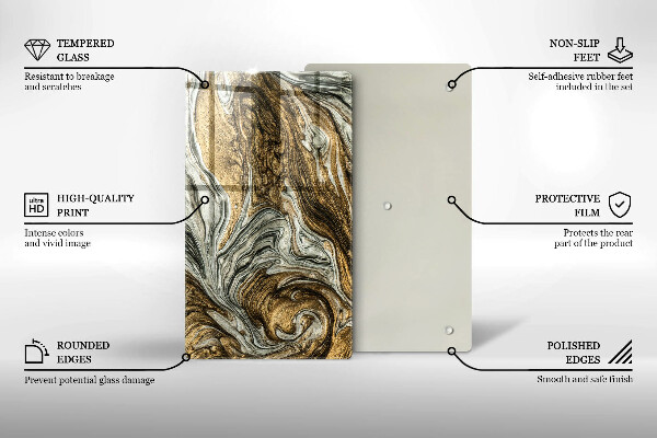 Kryt na indukčnú dosku Bohatá abstrakcia
