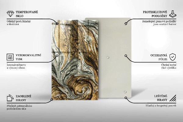 Kryt na indukčnú dosku Bohatá abstrakcia