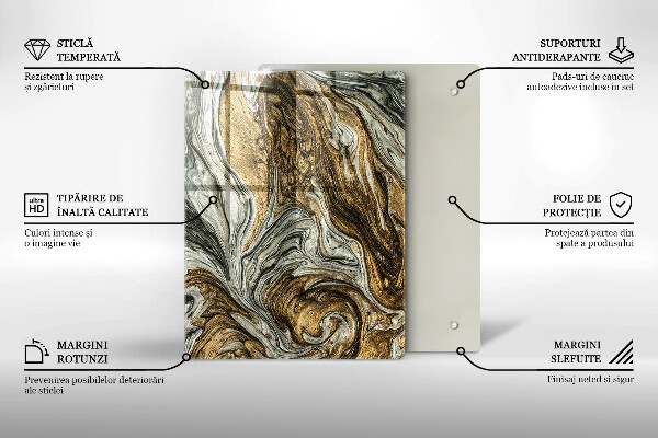 Kryt na indukčnú dosku Bohatá abstrakcia