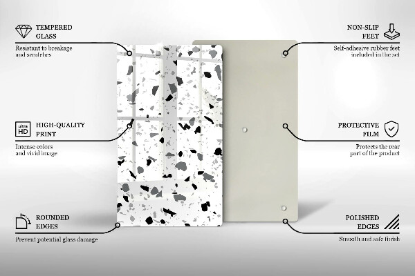 Kryt na indukčnú dosku Dekoratívna kamenina