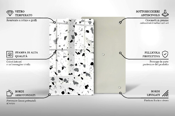 Kryt na indukčnú dosku Dekoratívna kamenina