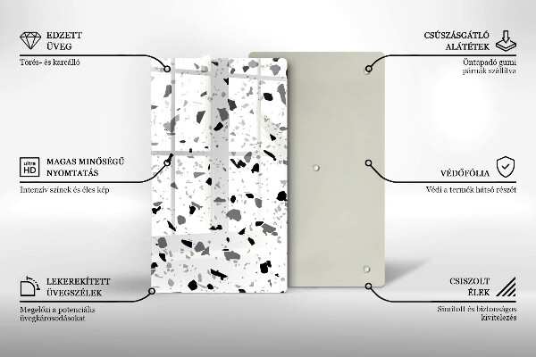 Kryt na indukčnú dosku Dekoratívna kamenina