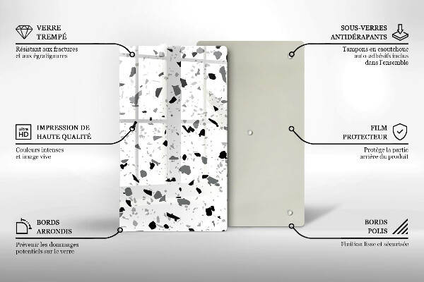 Kryt na indukčnú dosku Dekoratívna kamenina