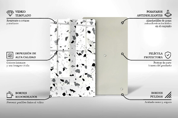 Kryt na indukčnú dosku Dekoratívna kamenina