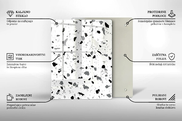Kryt na indukčnú dosku Dekoratívna kamenina