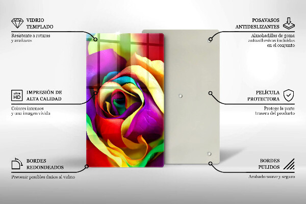 Kryt na sporák Farebné lupene ruží