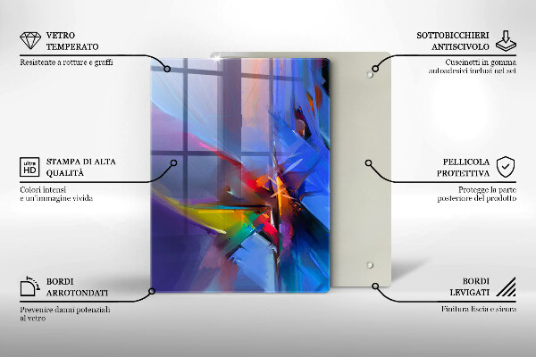 Kryt na sporák Maľovaná abstrakcia