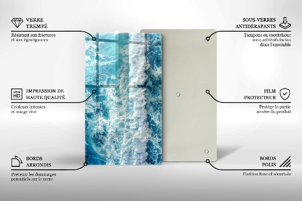 Kryt na sporák Vlny morskej vody