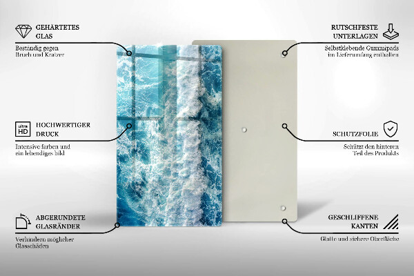 Kryt na sporák Vlny morskej vody