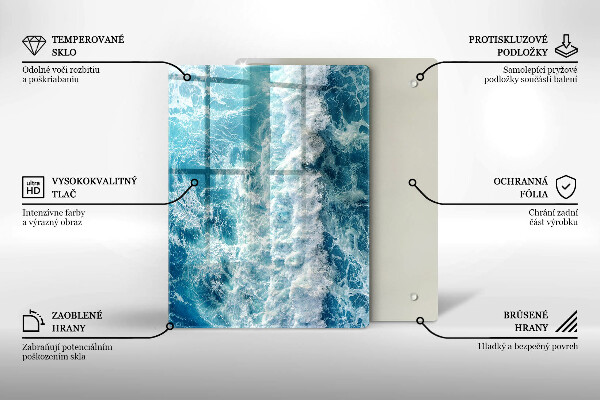 Kryt na sporák Vlny morskej vody