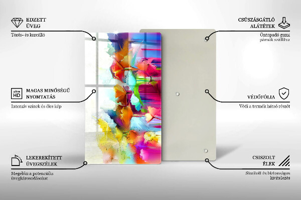 Kryt na sporák Maľované kvety