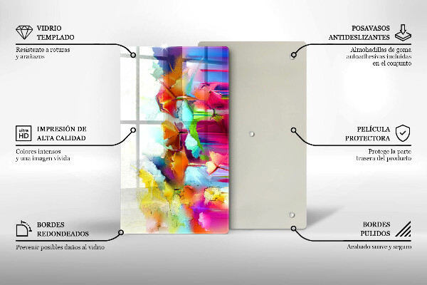 Kryt na sporák Maľované kvety