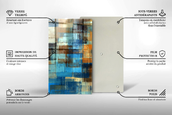 Kryt na sporák Maľované pozadie