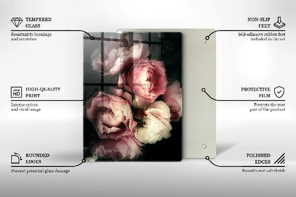 Kryt na sporák Kvety pivonky