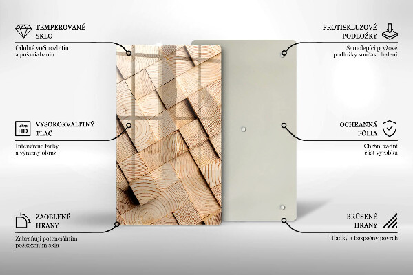Kryt na sporák Drevené štvorce