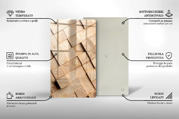 Kryt na sporák Drevené štvorce