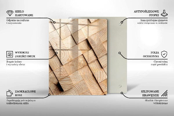 Kryt na sporák Drevené štvorce