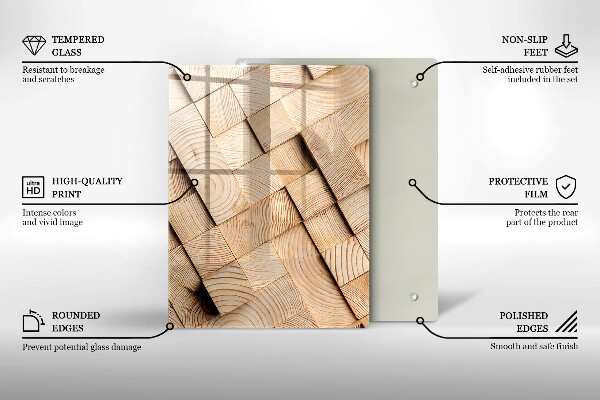 Kryt na sporák Drevené štvorce