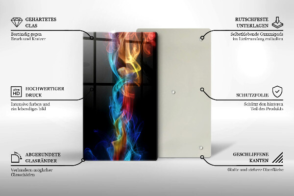 Kryt na sporák Farebný dym