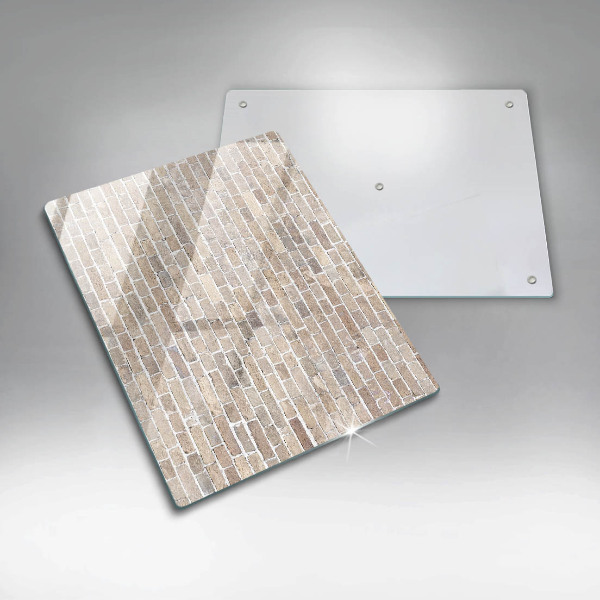 Kryt na sporák Svetlá tehlová stena