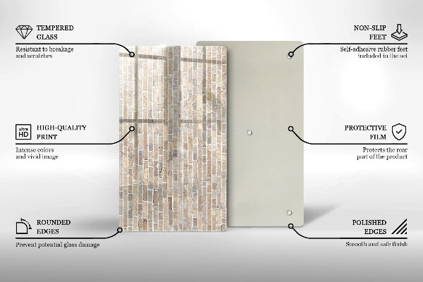 Kryt na sporák Svetlá tehlová stena